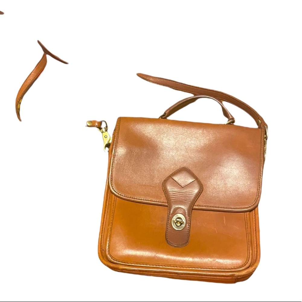 Leather Georgetown design satchel bag